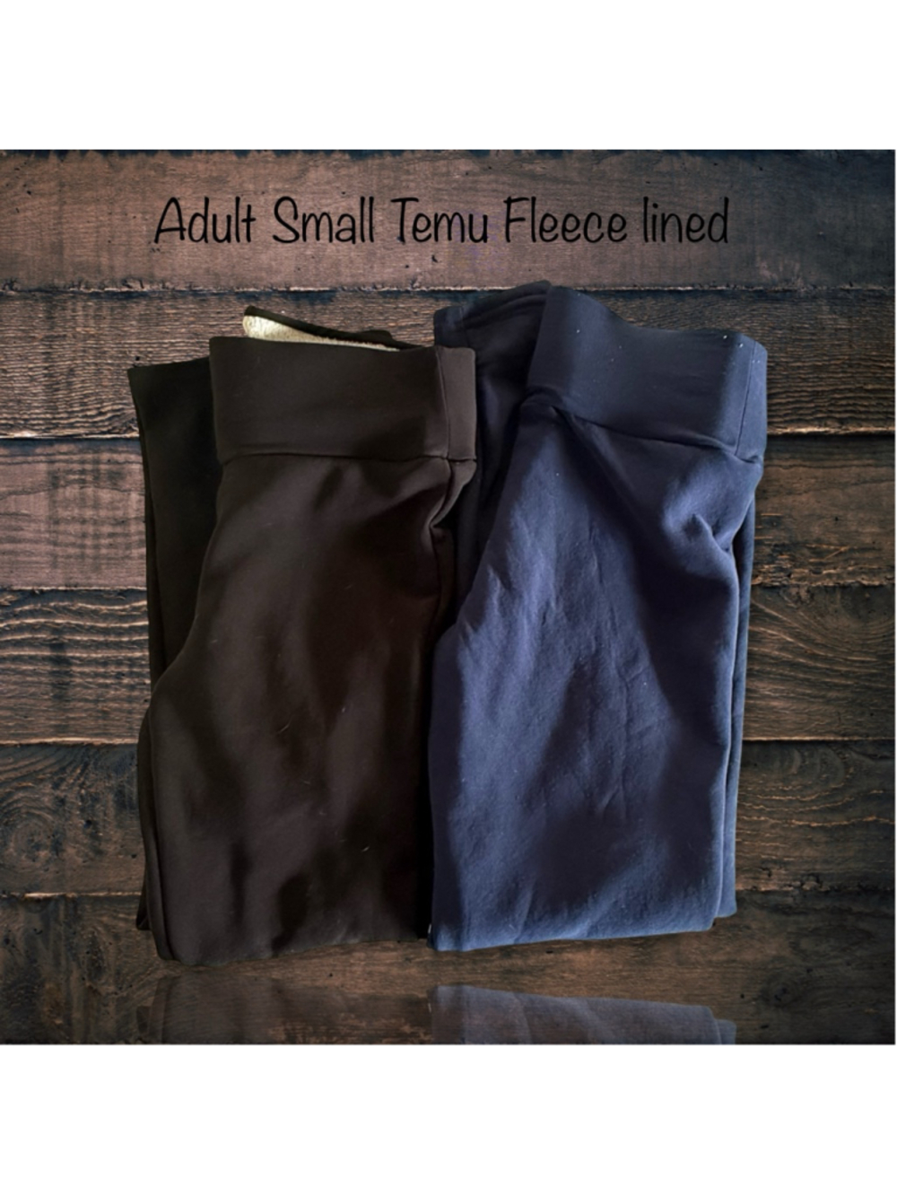 Adult Small Temu Fleece Lined Leggings